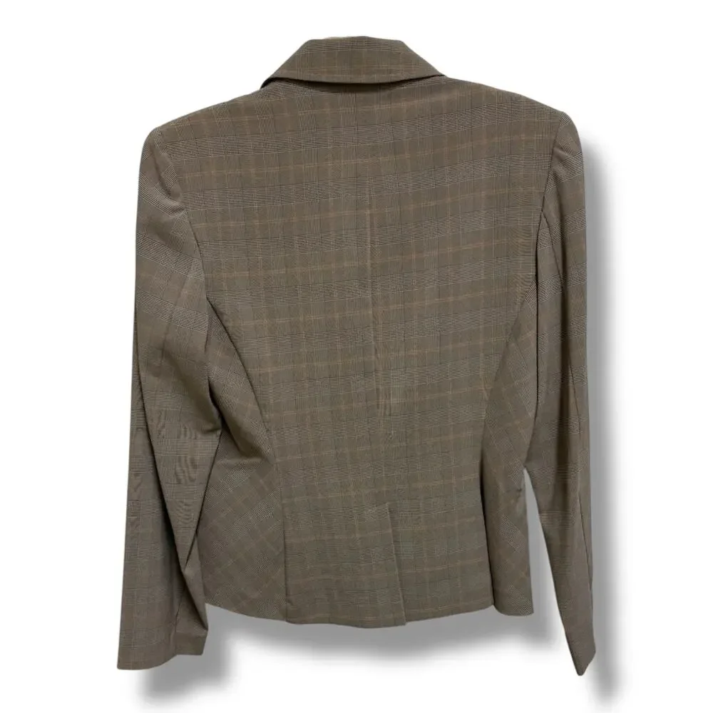 Vintage Tracy Evans Women's Plaid Blazer Jacket Juniors 9 NWT‎ NEW Y2K